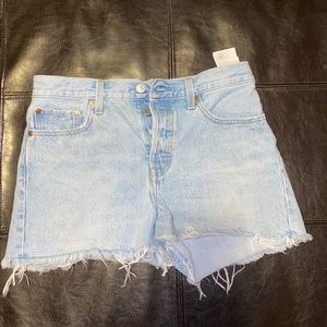 Levi Light Wash Shorts